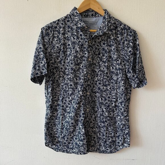 Banana Republic Other - Banana Republic Luxe Poplin Slim Fit Shirt Mens Medium Blue Collared Button Up